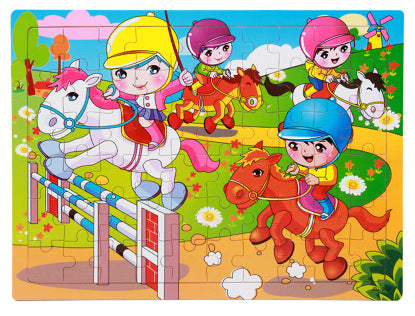 Children's Wooden Jigsaw Puzzle 21 Designs Ages 3+ - JParker Collections