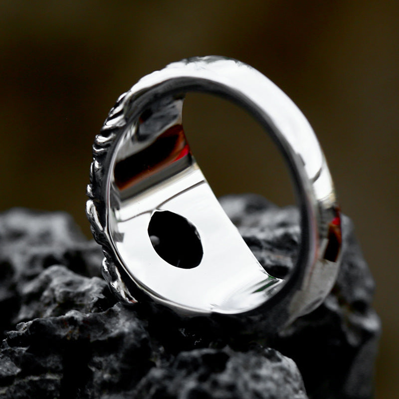 Men's Titanium Steel Polished Ring – Clean Minimalist Statement Band US Sizes 7–13