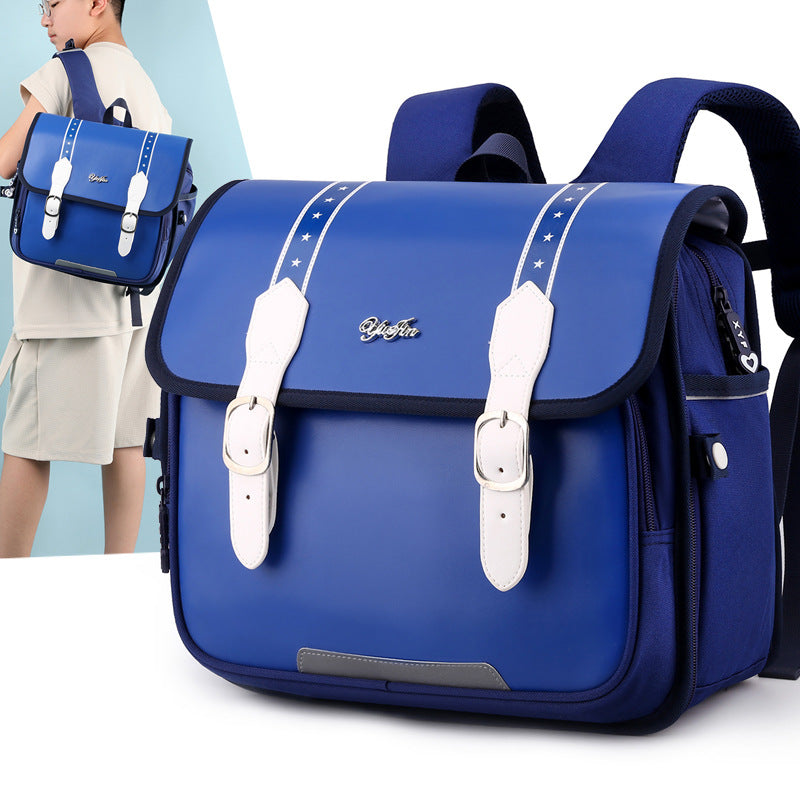 Kids' Ultra-Light Nylon School Backpack – Breathable & Burden-Reducing