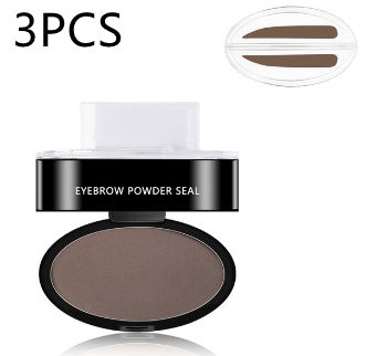 Eyebrow Stamp Powder Kit – Waterproof, 3 Shapes & Shades, Multi-Pack