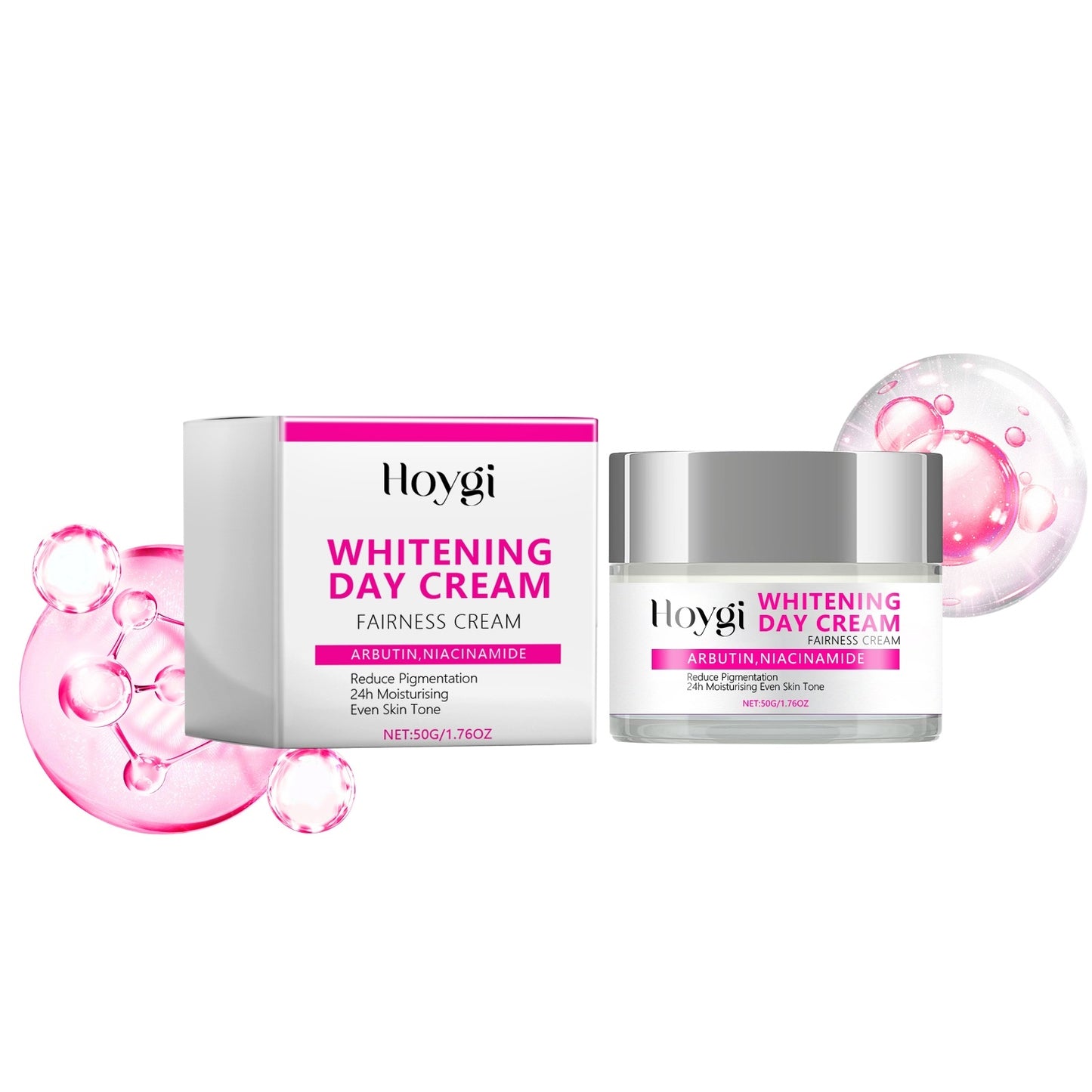 Brightening Day Cream | Niacinamide, Hyaluronic Acid & Arbutin