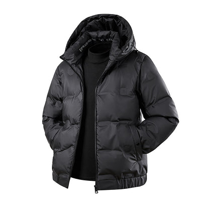 Men's Hooded White Duck Down Coat | Thickened Winter Puffer