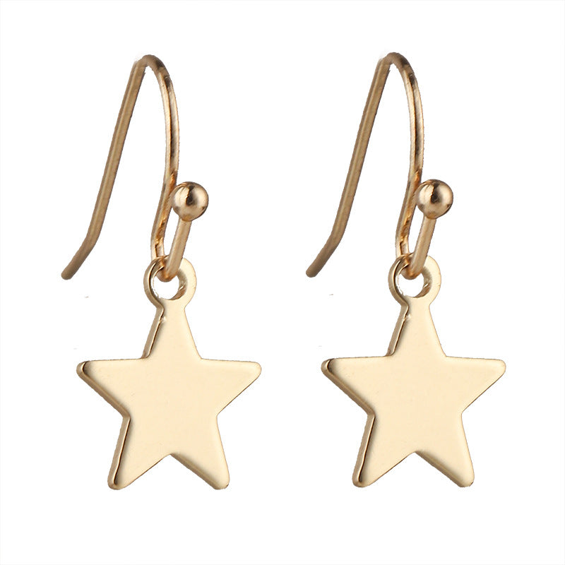 Geometric Charm Stud Earrings | Copper Motif Earrings in 9 Designs