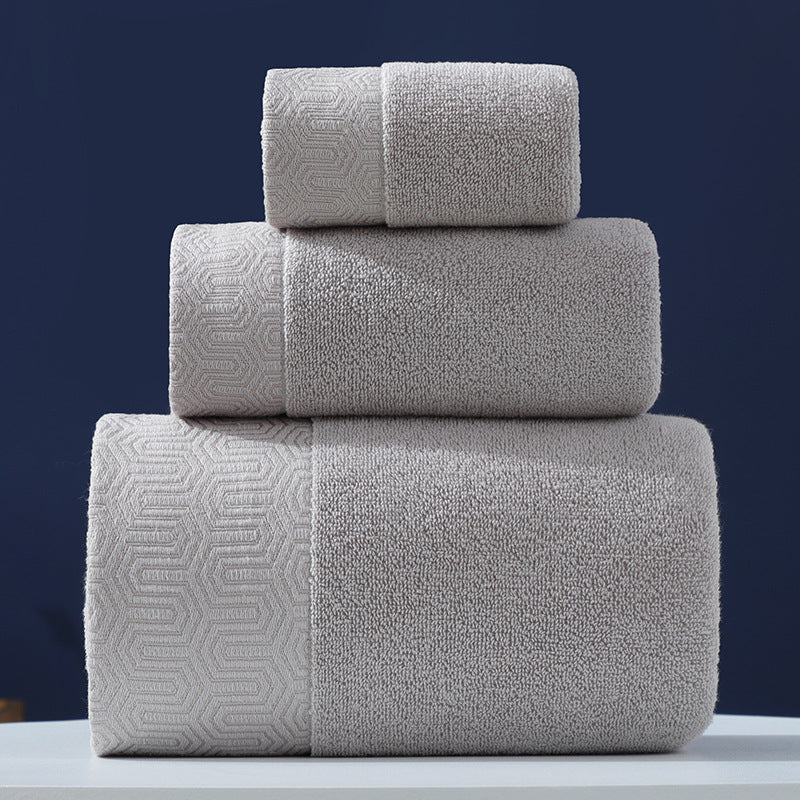 Pure Cotton Towel Set | 3-Piece Bath & Hand Towel Bundle