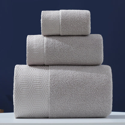Pure Cotton Towel Set | 3-Piece Bath & Hand Towel Bundle