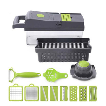 Stainless Steel Mandoline Slicer & Vegetable Cutter Set | 14-in-1 or 16-in-1