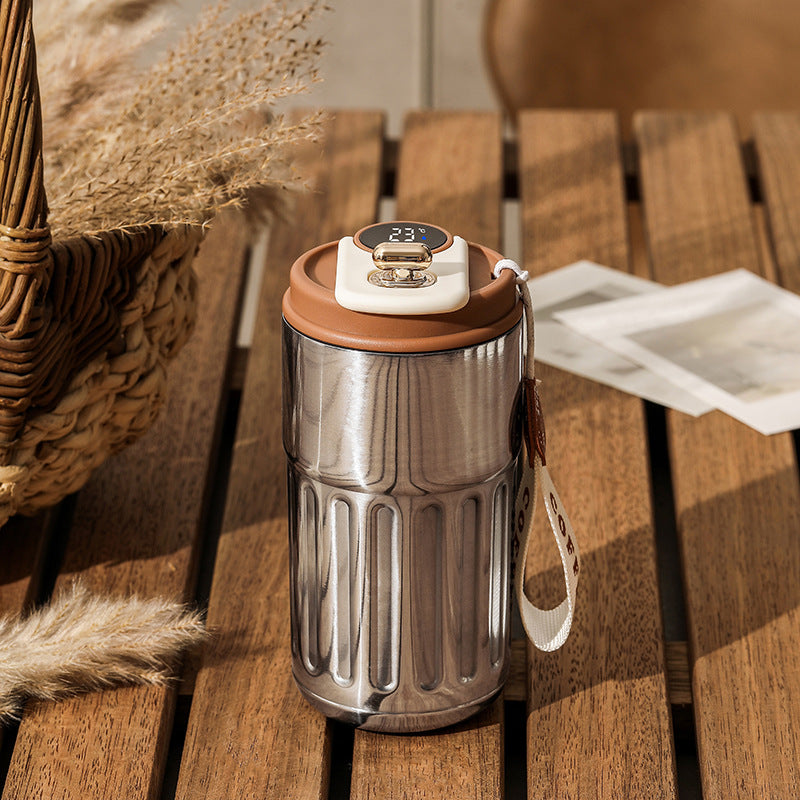 Smart Digital Insulated Tumbler — 316 Stainless Steel Vacuum Flask, 450ml