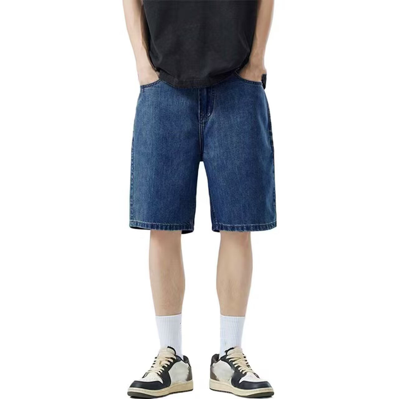 Men's Denim Shorts | Loose Fit Straight Leg Hip-Hop Style S-4XL