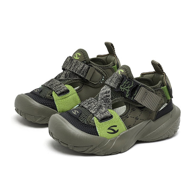 Boys' Breathable Mesh Sandals – Lightweight Velcro Kids Shoes