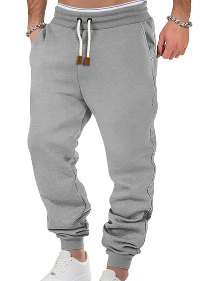Men's Fleece-Lined Cuffed Sweatpants | Casual Joggers S-3XL, 8 Colours