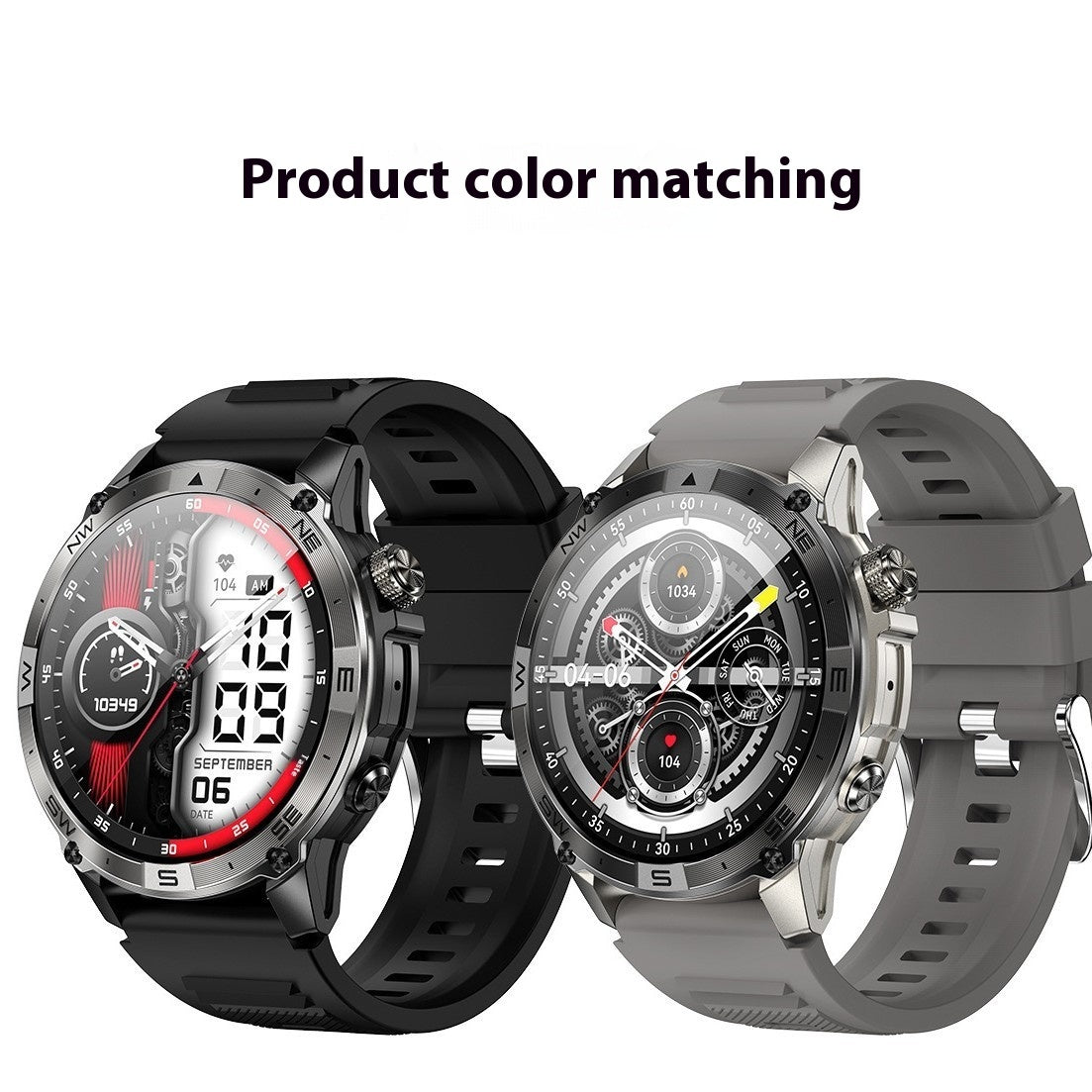 AMOLED GPS NFC Smartwatch – Bluetooth Calling, Heart Rate & Blood Oxygen
