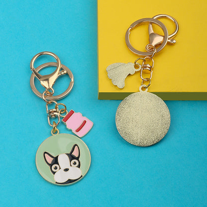 Metal Animal Keychain Pendant | Falcon, Shiba Inu, Schnauzer & Shar Pei