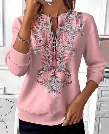 Women's Loose Fit Floral Print Sweatshirt | Sizes S to 5XL