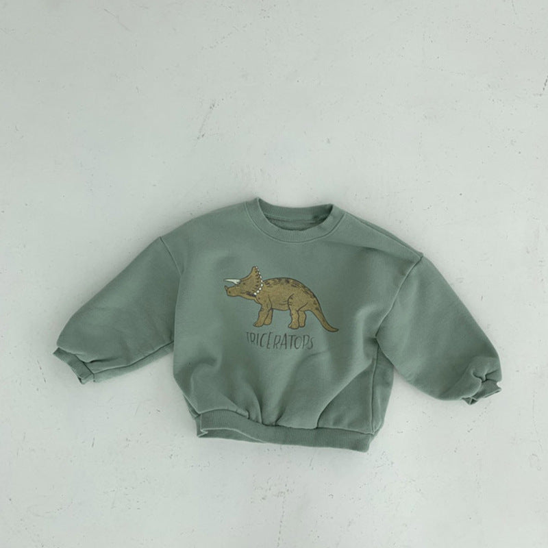 Children's Plush Fleece Cartoon Pullover Sweatshirt | Toddler Winter Top
