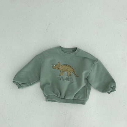 Children's Plush Fleece Cartoon Pullover Sweatshirt | Toddler Winter Top