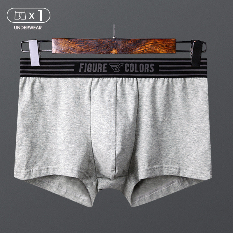 Men's Cotton Boxer Briefs – Breathable Low-Waist 5 Classic Colours