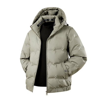 Men's Hooded White Duck Down Coat | Thickened Winter Puffer