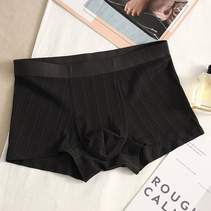 Men's Seamless Quick-Dry Jacquard Boxer Shorts