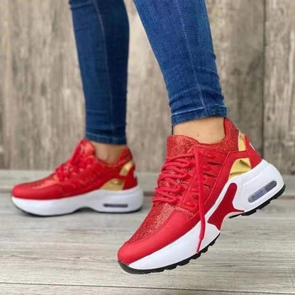 Women's Mesh Lace-Up Low Heel Sneakers | 7 Colours, EU 35–43