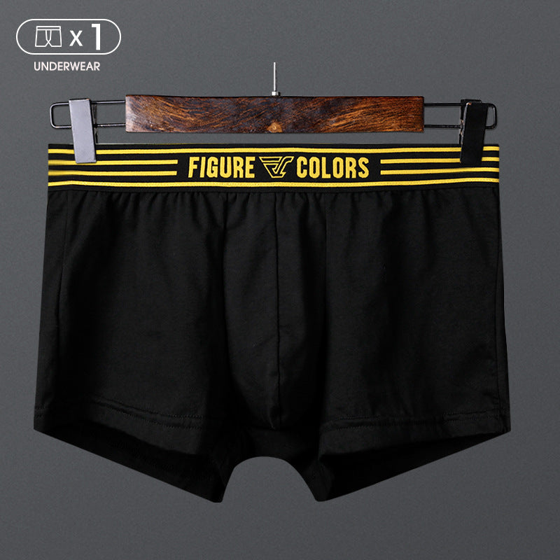 Men's Cotton Boxer Briefs – Breathable Low-Waist 5 Classic Colours