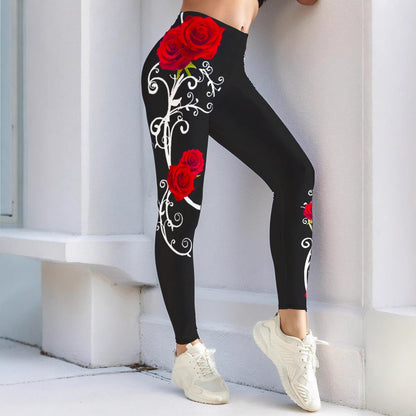 Women's Printed Cropped Leggings | High Stretch | 8 Prints | S-XL