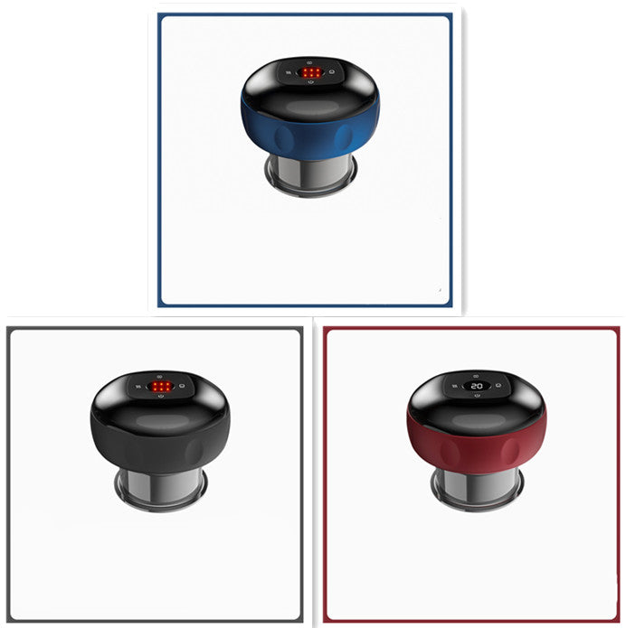 Electric Vacuum Cupping & Gua Sha Massager — Smart Breathing Therapy Device with Heat & Red Light