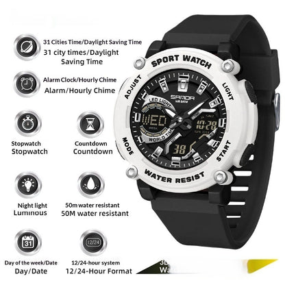 Dual Display Luminous Chronograph Watch | Sport & Outdoor