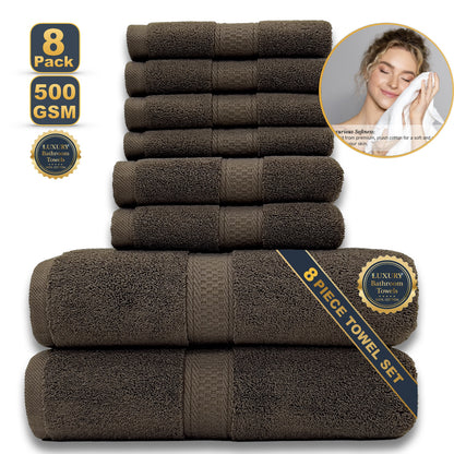Pure Cotton Jacquard Bath Towel | Rice Grain Weave | 4 Sizes & 5 Colours
