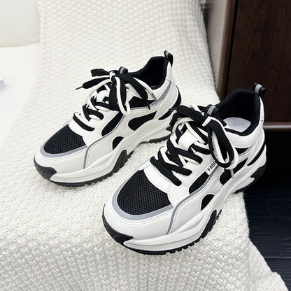 Women's Casual Lace-Up Shoes | Leather, Cotton & Mesh | EU 35–40
