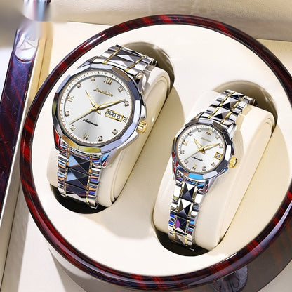 Couples Casual Mechanical Watch Set Pair