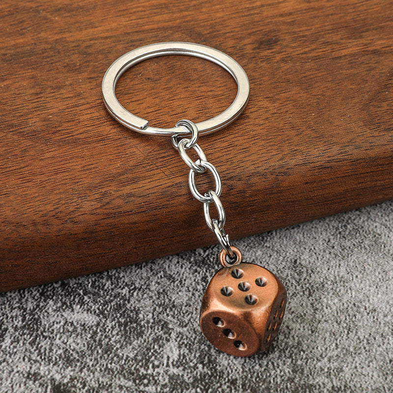Zinc Alloy Playing Cards, Dice & Mahjong Keychain