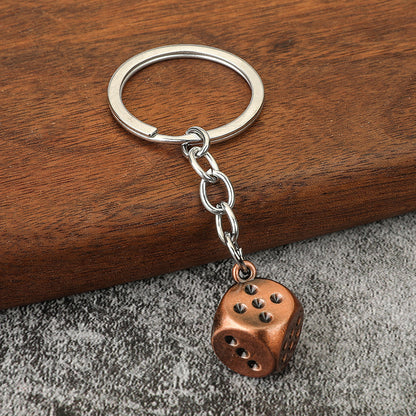 Zinc Alloy Playing Cards, Dice & Mahjong Keychain