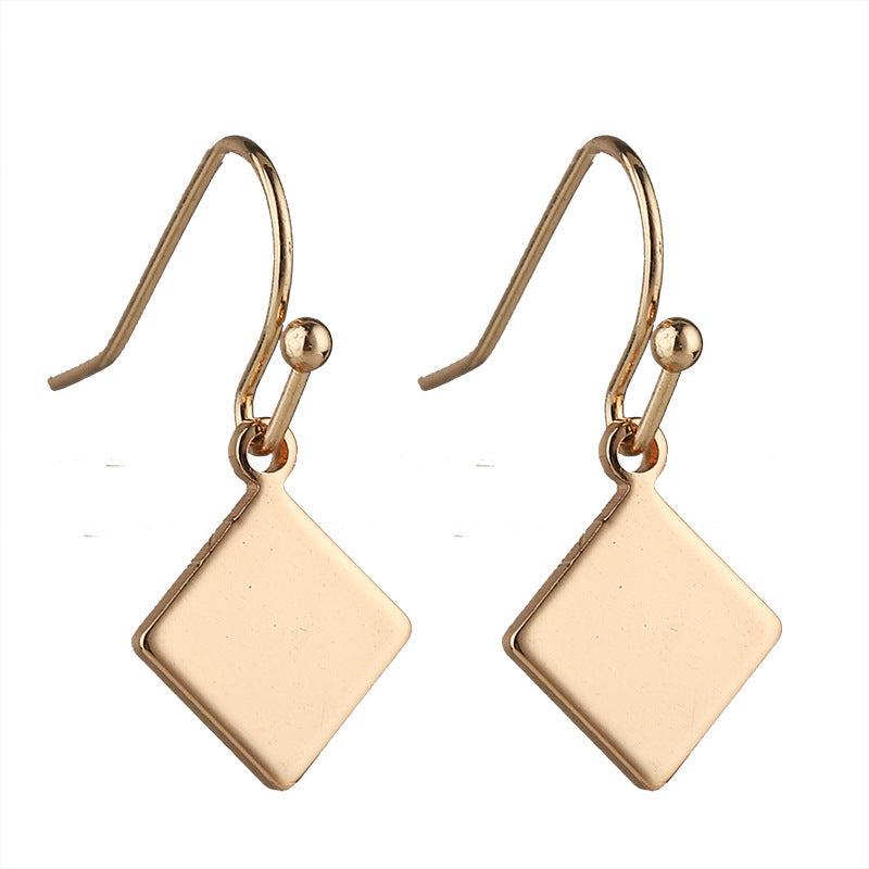 Geometric Charm Stud Earrings | Copper Motif Earrings in 9 Designs