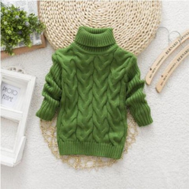 Kids Knit Pullover Sweater – Soft Round Neck Long Sleeve Top