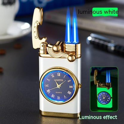 2-in-1 Watch Lighter with Butane Torch Flame