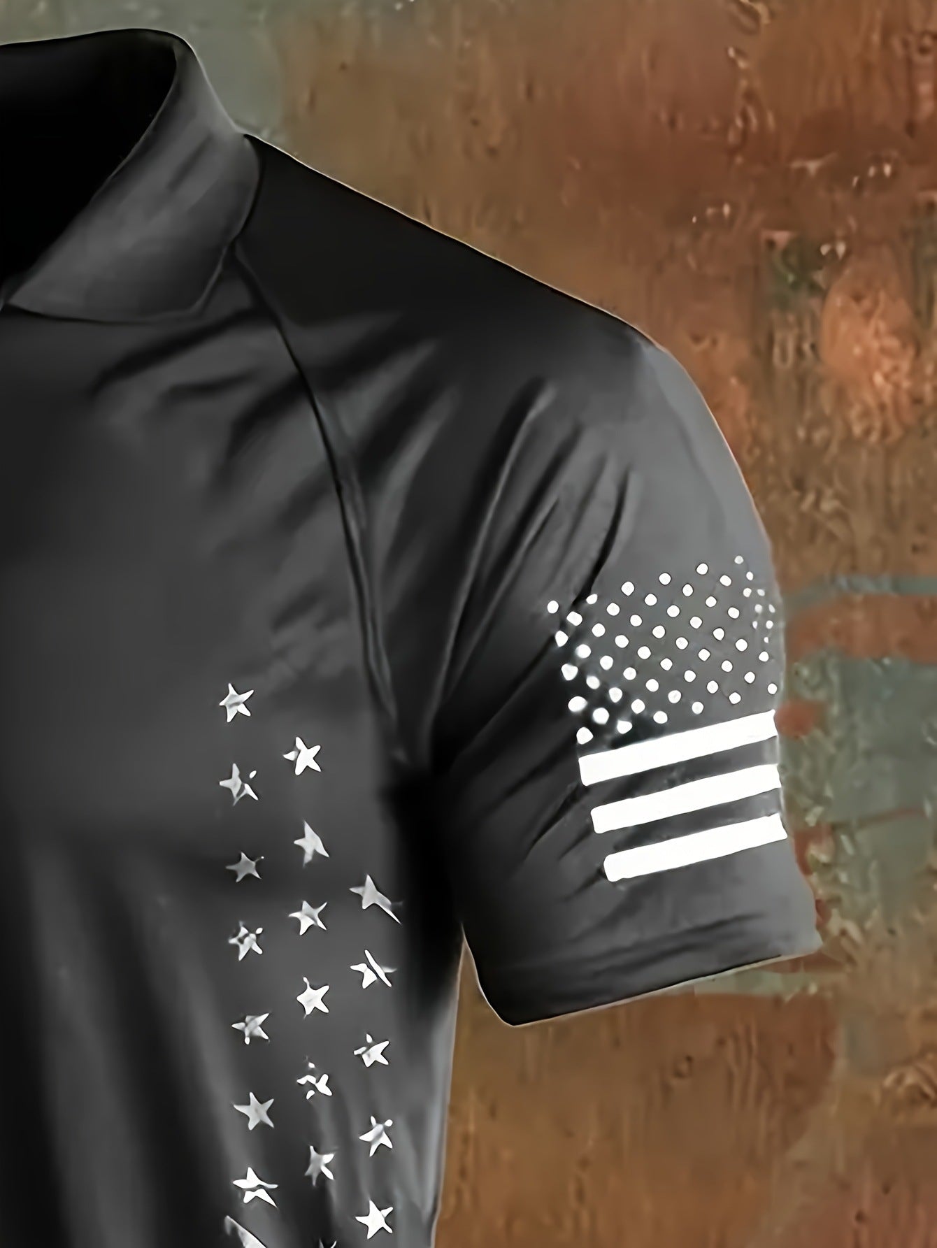 Men's Striped Long Sleeve Loose Fit Top | Dark Grey