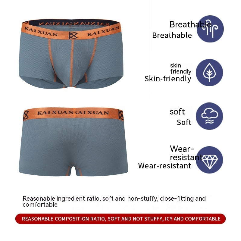 Men's Modal Boxer Briefs – Breathable Soft Underwear 8 Colours