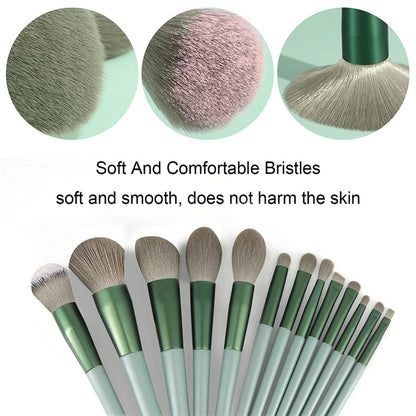 13-Piece Makeup Brush Set – Soft Fibre Bristles, Choice of Packaging