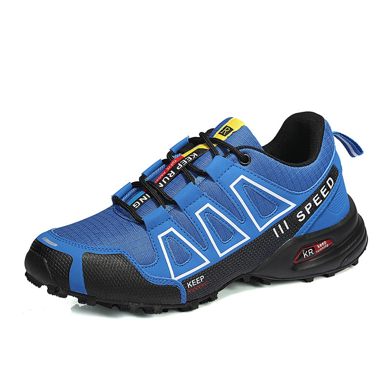 Men's Lightweight Breathable Hiking Trainers - Off-Road Trekking Casual Shoes