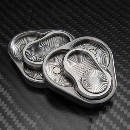 Stainless Steel Rotary Push Card Fidget Toy | Premium Desk Toy