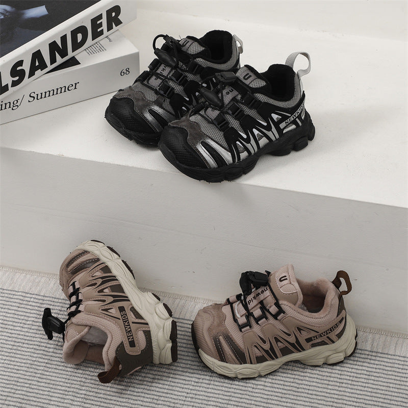 Children's Velcro Warm Winter Shoes | Non-Slip Kids Trainers