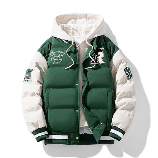 Men's Slim Fit Padded Winter Jacket | M–4XL | Black, Caramel, Green