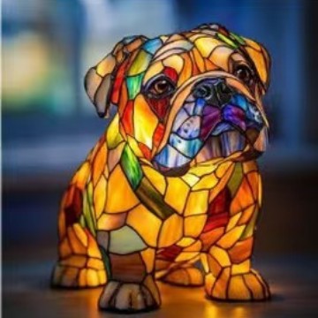 Animal Resin Night Light | Dog, Cat & Owl Designs