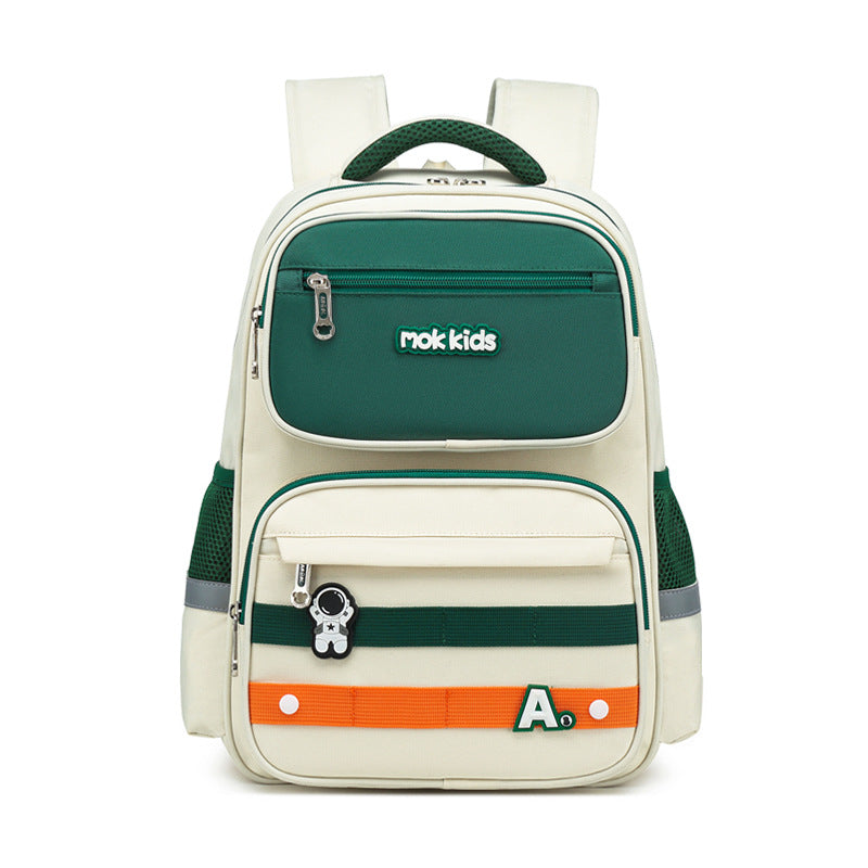 Large Capacity Contrast Colour School Backpack – Ultra-Light Oxford