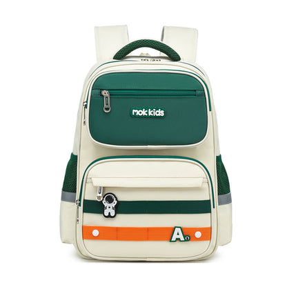 Large Capacity Contrast Colour School Backpack – Ultra-Light Oxford