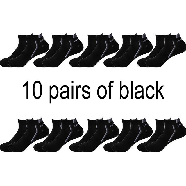 Men’s Cotton Moisture-Wicking Sports Socks – Single & 5-Pair Packs