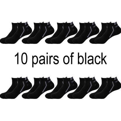 Men’s Cotton Moisture-Wicking Sports Socks – Single & 5-Pair Packs