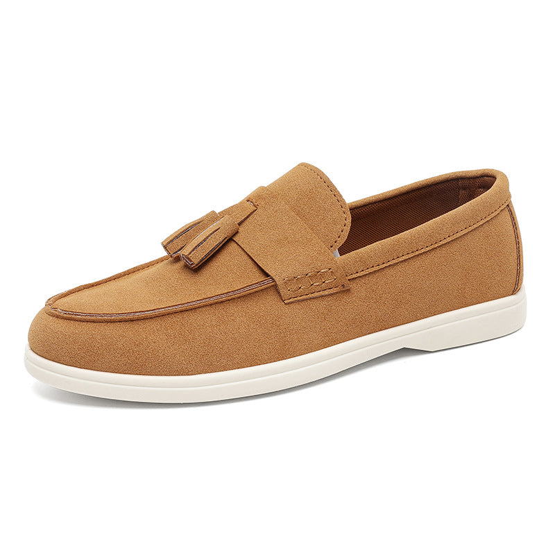 Men's Suede Tassel Brogue Slip-On Loafers | EU 39-45