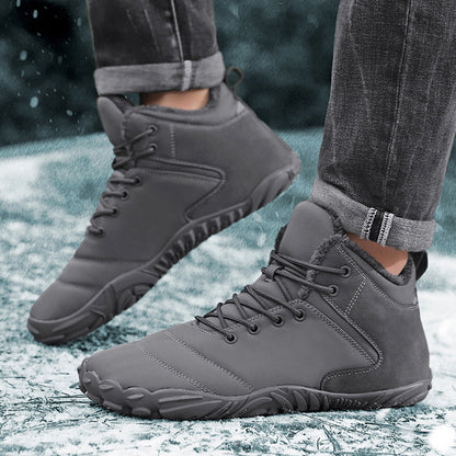 Plush-Lined Warm Cotton Boots | Unisex Slip-On Winter