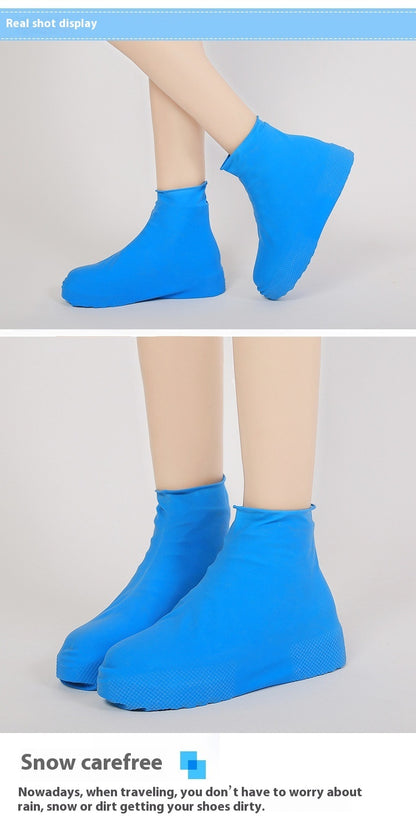 Silicone Waterproof Shoe Covers – Unisex Rain Boot Overshoes